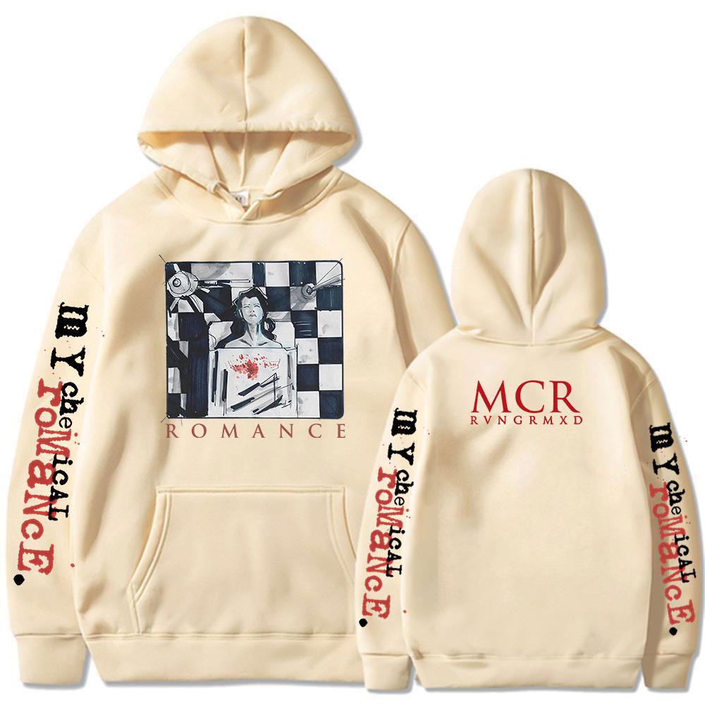 Band My Chemical Romance MCR Hoodies The Black Parade Punk Gothic Vintage Sweatshirt Men's Women Oversized Pullovers Streetwear