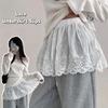 Korean Style Lace Underskirt Slips Anti-glare Lace Lining Petticoat Sweet Mini Short Dress  Girls