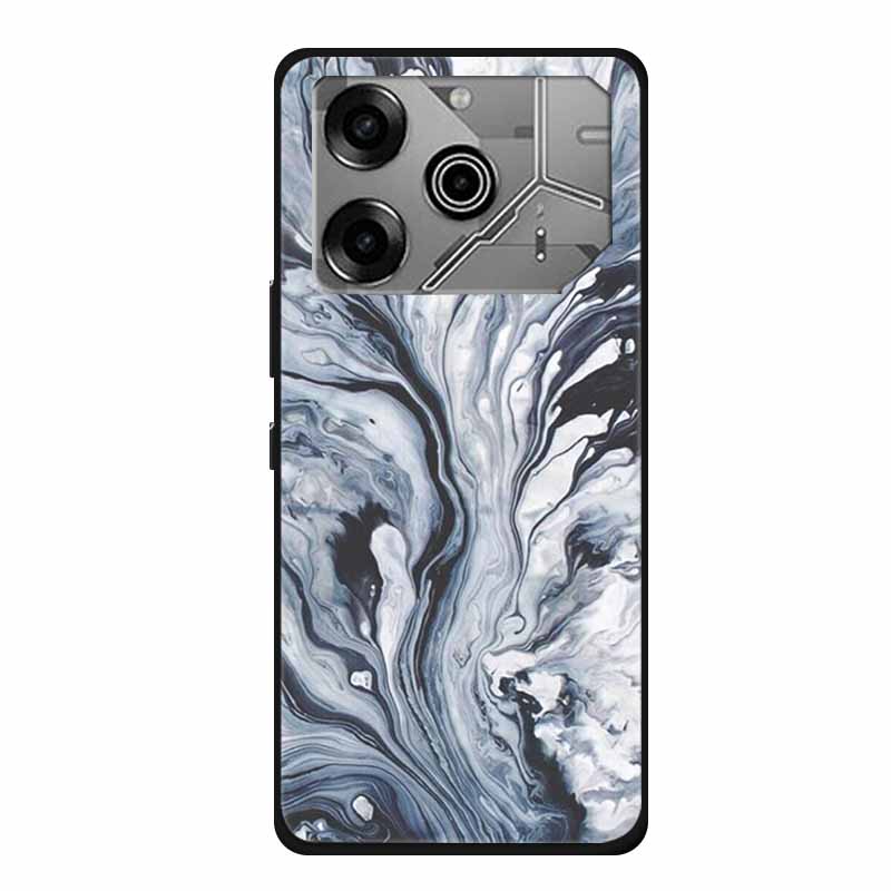 For Tecno Pova 6 Pro Case Marble TPU Silicone Soft Back Cover Phone Cases for Tecno Pova6Pro 5G LI9 Protector Mica Painted Coque