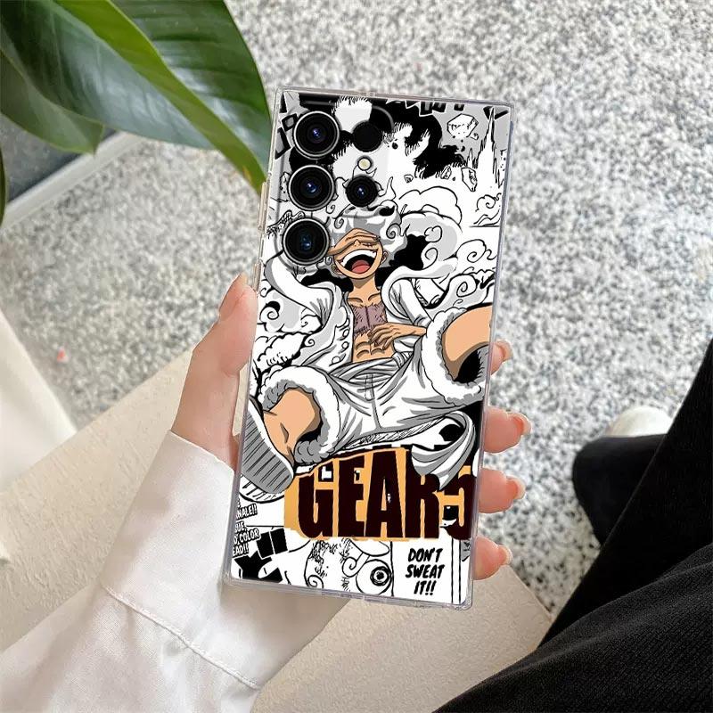 Comics One Pieces Anime S26 Ultra Case Coque For Samsung Galaxy S25 S26 S24 S23 Ultra S22 S20 Plus S21 FE A57 Clear Phone Cover