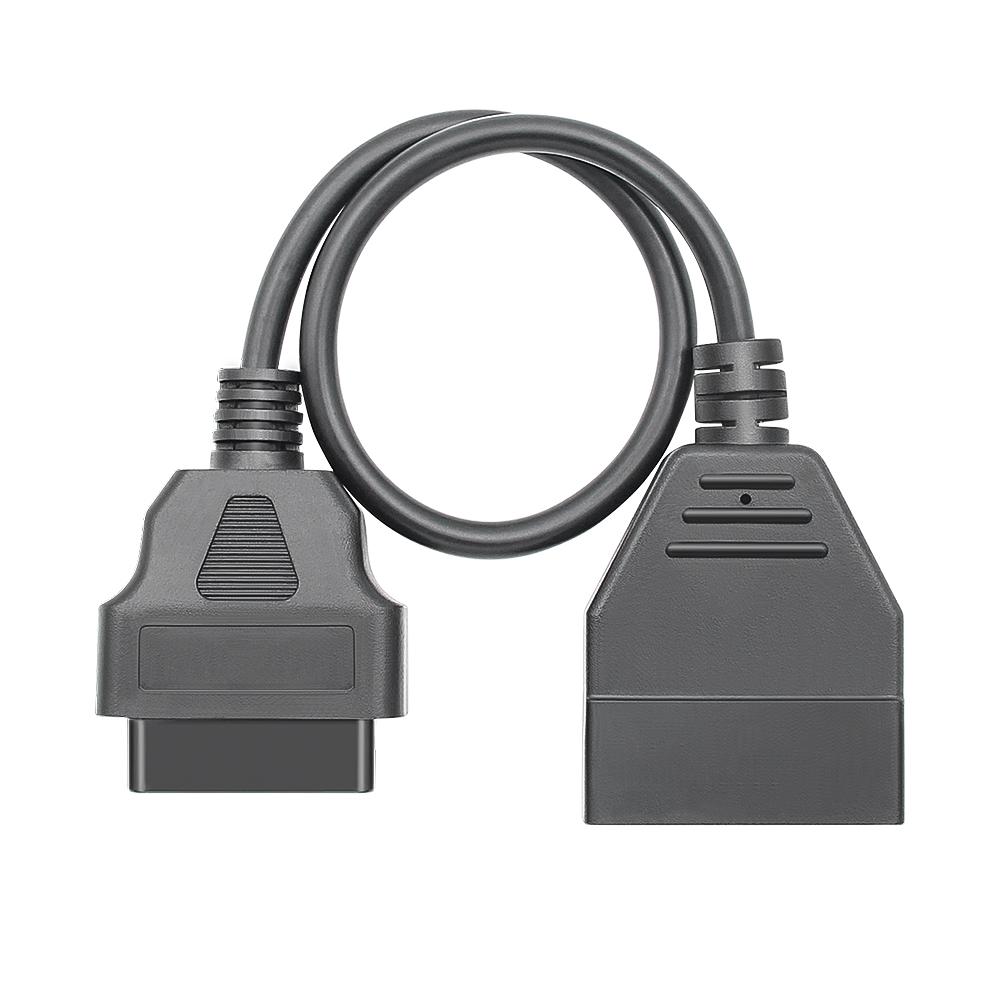 For GM 12 Pin OBDII OBD 2 Auto Diagnostic Connector Adapter Cable GM12 To 16 Pin Cable Car Diagnostic Auto Tool