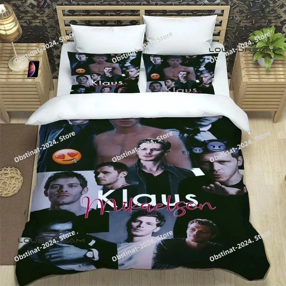 The originals Klaus Mikaelson Beding Set Printed Bed Linen Set With Pilowcase Soft Duvet Cover Soft Single Double Quen Super King-Sized Dimensionsd