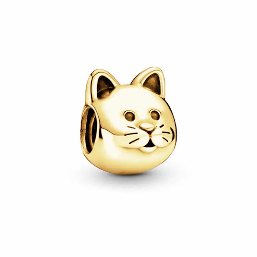 Sparking Gold Animal Heart Clip Charm Beads Dangle Fit Original Snake Bracelet Necklace Beads For Diy Jewelry Women Gift