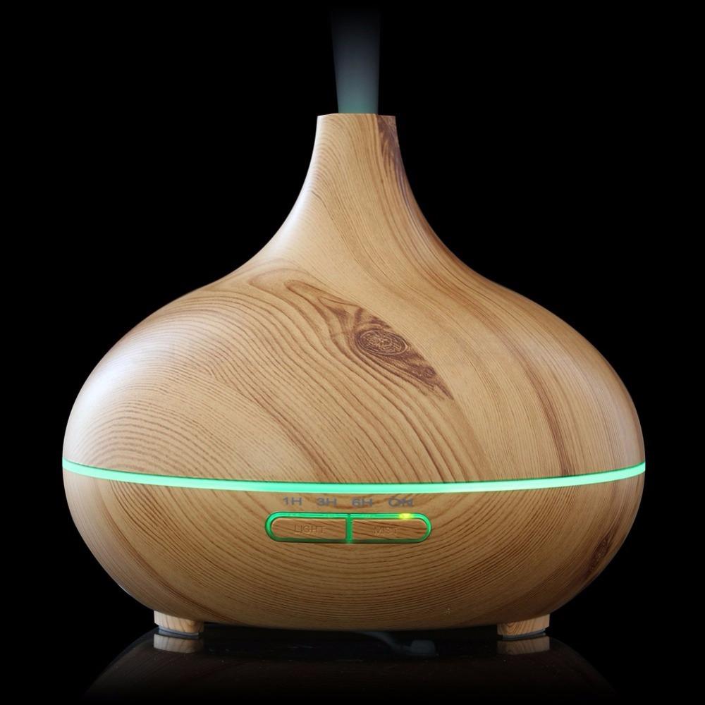 300 ml Ev Hava Nemlendirici Uçucu Yağ Difüzörü Aromaterapi Elektrikli AROMA YAYICI Led Işık Ultrasonik Mist Maker Arıtma