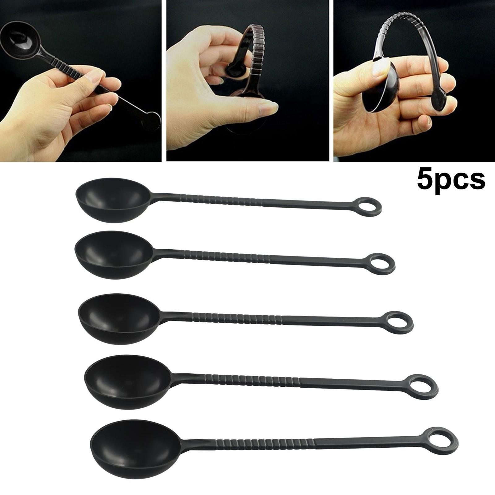 

Plastic Material Tea Spoons Pratical 5Pcs/set Bendable
