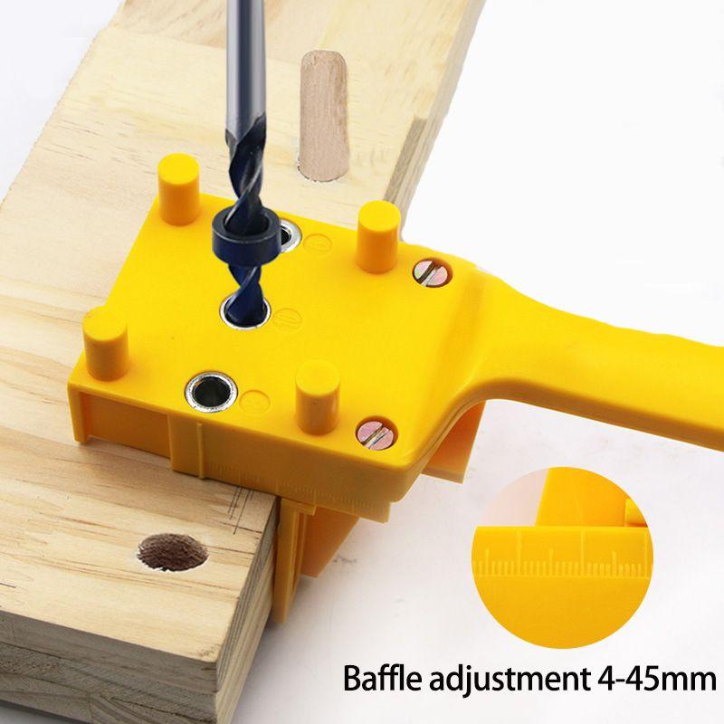 ABS Kunststoff Schnell Holz Dübel Jig Handheld Tasche Loch Jig System 6 8 10mm Bohrer Locher für Zimmerei Dübel Verbindungen
