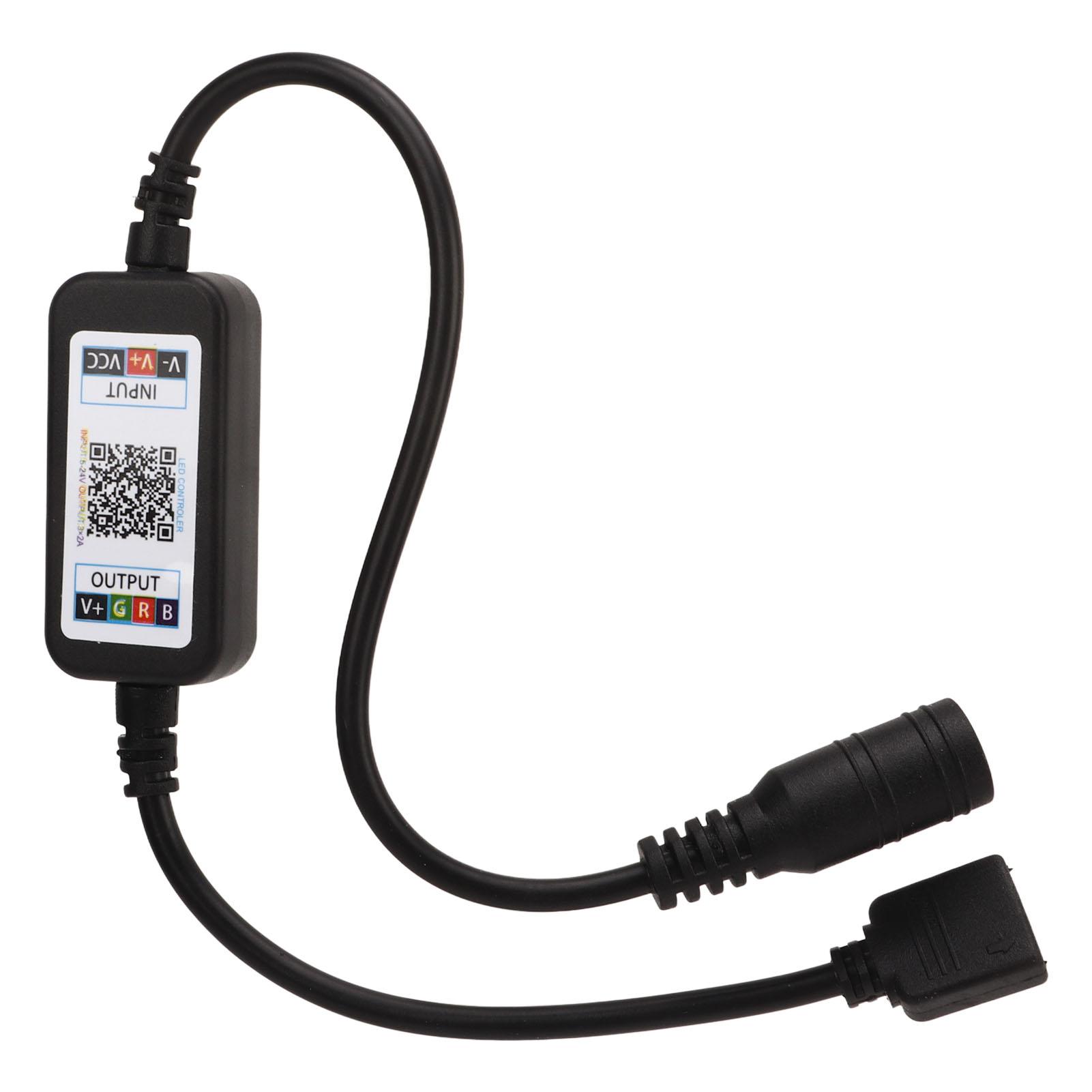 

2 шт. Мини LED контроллер Bluetooth RGB музыкальный контроллер USB 5 В постоянного тока 5Управление светодиодами 24 В 4 контакта для 5050