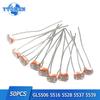 50PCS Photoresistor Resistor Kit GL5506 GL5516 GL5528 GL5537 GL5539 Electronic Component Light-dependent Resistors LDRs