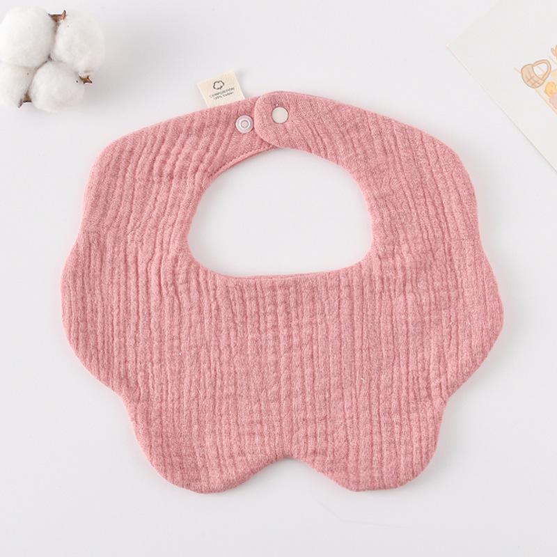 360-Degree Pure Cotton Petal Baby Drool Bib