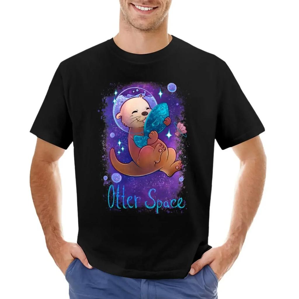 Kawaii Otter Space T-shirt shirts graphic tees graphics t shirts for men