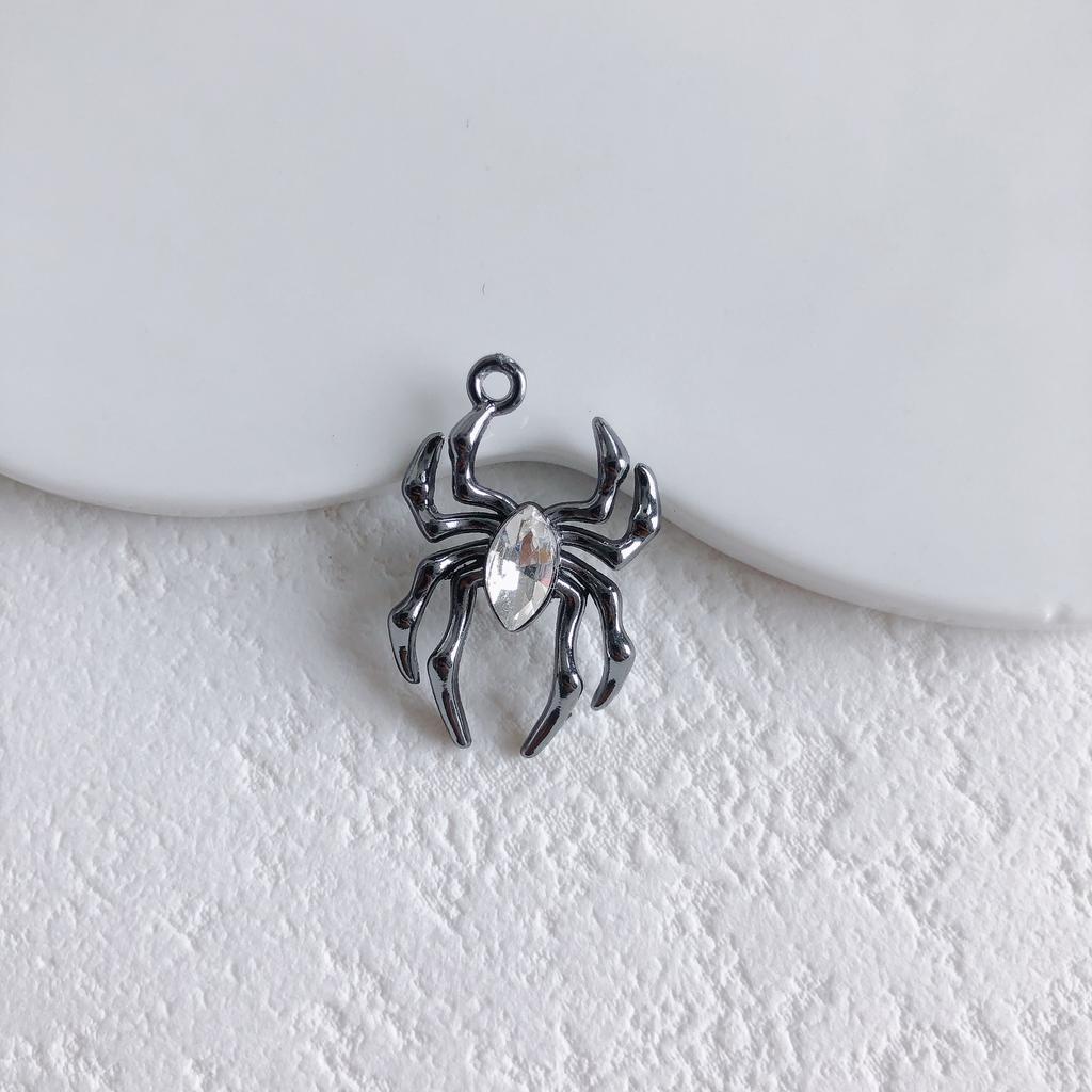 2pcs Alloy Pendants Spider Shape Colorful Unique Style Single Hole Pendants for Jewelry Making DIY Handmade Supplies Accessories