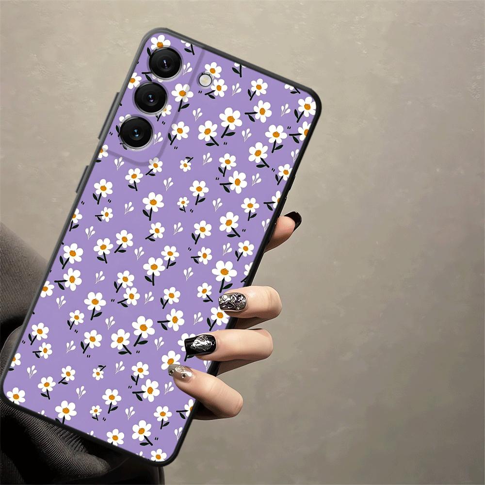 Cartoon Daisy Phone Cover Case for Samsung Galaxy A55 A41 A06 A50 A05 A70 A53 A17 A37 A12 A57 A15 A23 A13 A52 A36 A25 A16 A73