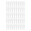 50pcs Grass Trimmer Plastic Blades Lawn Mower Parts for BOSCH ALM 28 30 (White)