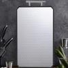 Abdo Double-Sided Stainless Steel & Silicone Cutting Board with Snowflake Pattern