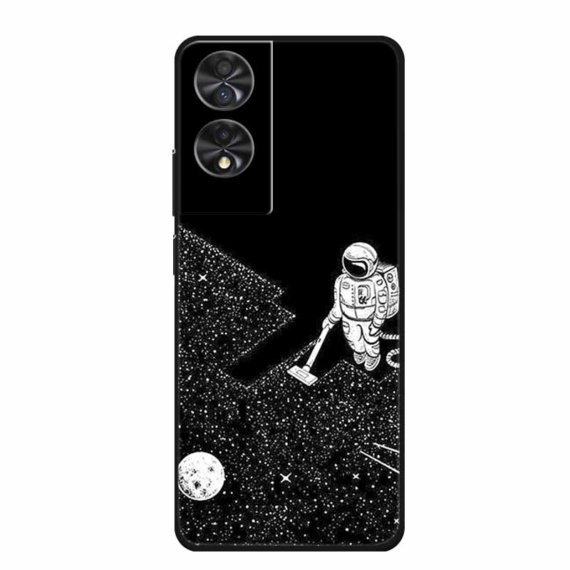 Pouzdro na telefon pro TCL 40 NxtPaper Zadní kryt Pouzdro 6,78" Funda Černý silikon Měkké Coque Pro TCL 40 NxtPaper Pouzdro Skořepina Nárazuvzdorné