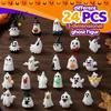 Ghost Collectible Toys 2026 Halloween Advent Calendar, 24 Day Countdown Figurine Set, Calendar Glow In Dark Toy for Kids, Party Favor Themed Puzzle