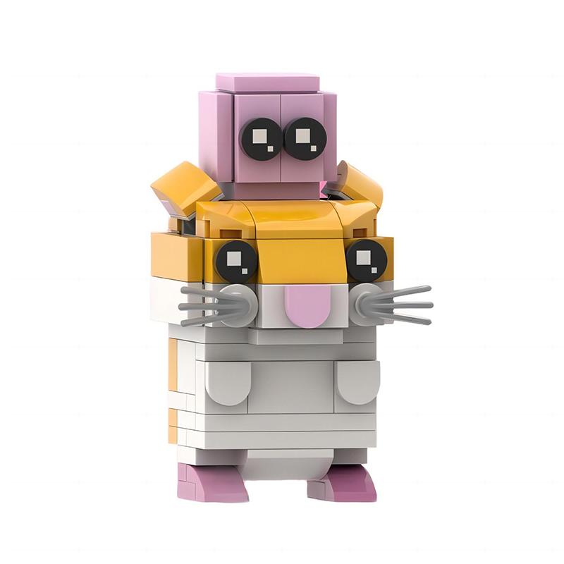MOC Hot Game Animated Character Cute Kirbys Building Blocks Model Adeline Knight Emperor Cartoon Doll DIY Kids Toy Birthday Gift