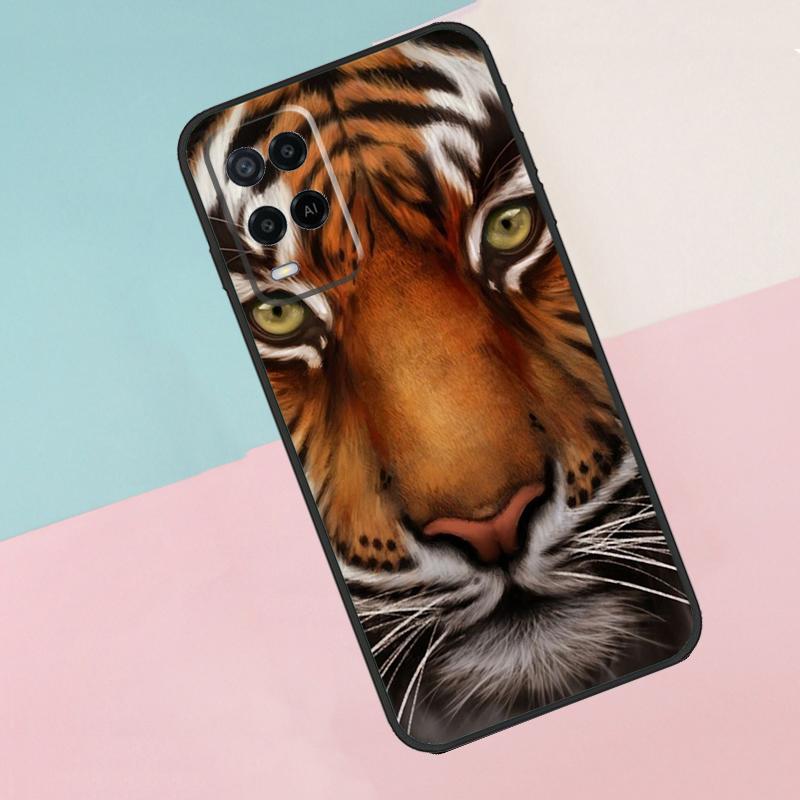 Lion Tiger Face For Oppo A16 A76 A96 A15 A80 A60 A40 A94 A54 A98 A78 A18 A38 A58 A17 A77 A74 A57S Phone Case