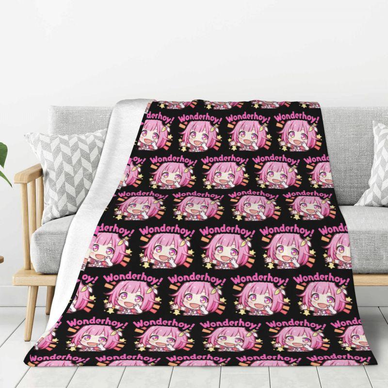Custom Anime Animation Otori Emu Blanket Warm Fleece Soft Flannel Throw Blankets For Bed Sofa Car Autumn