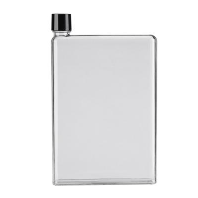 A5 Flat Water Bottle Travel Flask Portable Travel Mug Flat Sports Water Bottle for Sports Camping