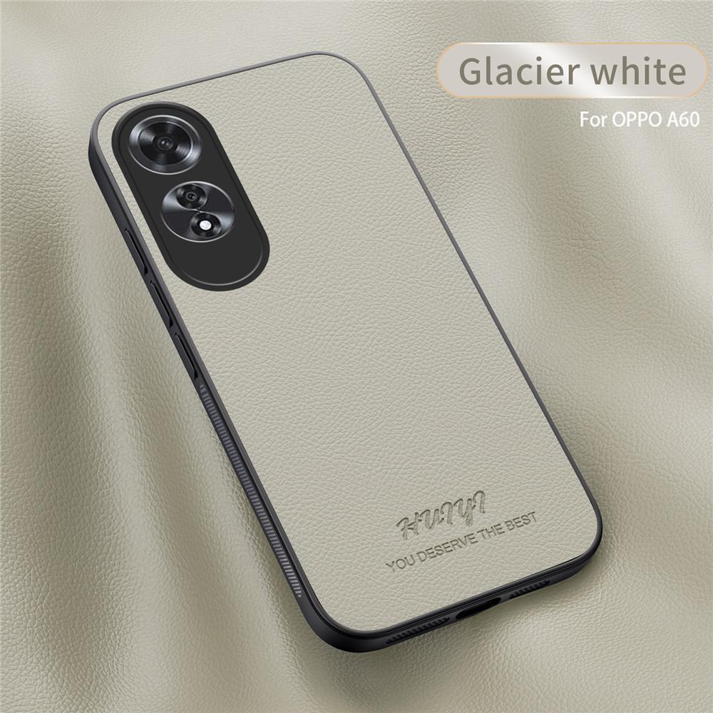 For Magsafe Luxury Business Leather Soft Frame Magnetic Cover For OPPO A60 4G OPPOA60 4G Phone Cases Capa