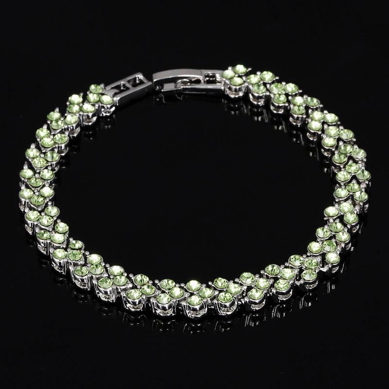Ka Shi Tong Korean-Style Roman Crystal Zircon Bracelet for Women - Perfect Christmas Gift