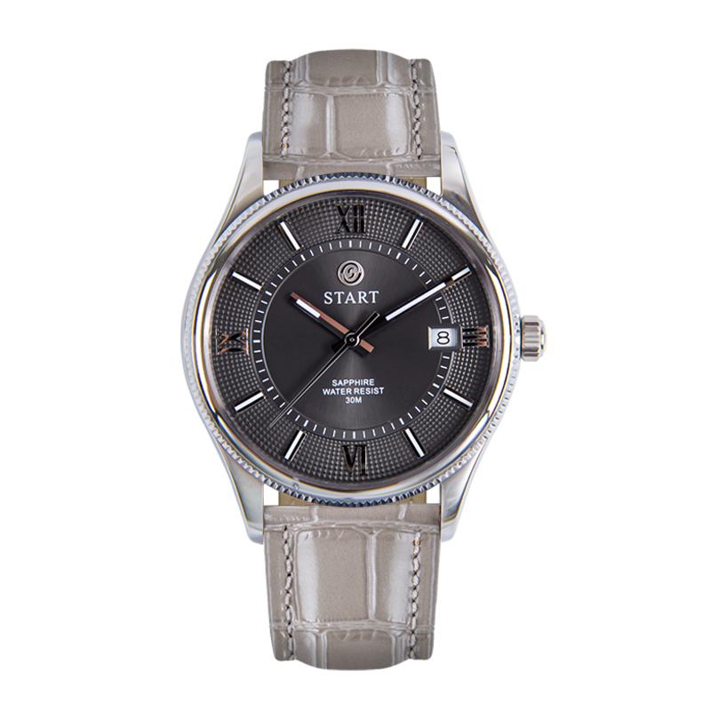 START-Fashionable Men's Watch Swiss Imported Movement Quartz Men's Watch Luminous Roman Dial Date Function
