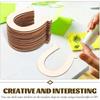 10pcs/lot Wooden Horseshoe Cutouts, Unfinished Wood Horseshoes Blank Horseshoe DIY Horseshoe Chips for DIY Craft Wedding