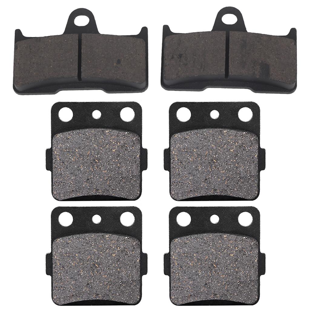 6pcs Front and Rr Brake Pads for Grizzly 660 4x4 YFM660F 02-08, Made of High Quality Iron, Outstanding Stopping Power and Durability
