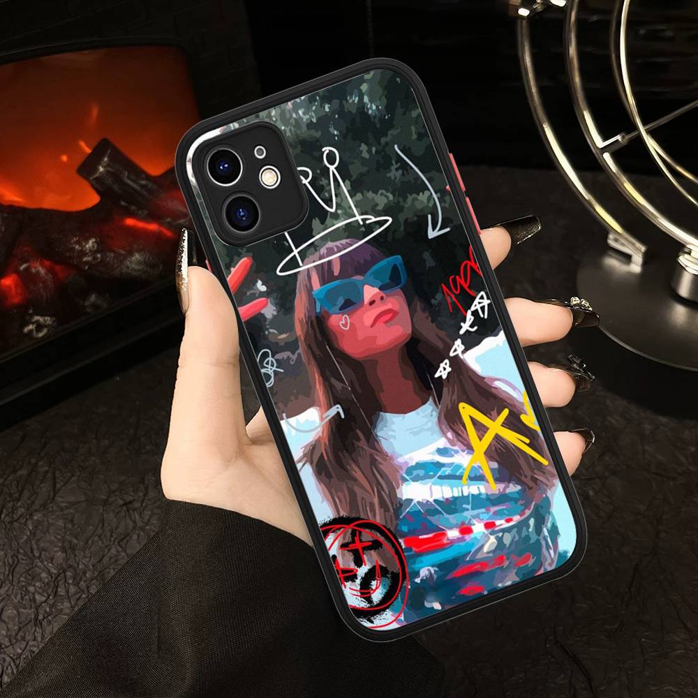 Funda de Silicona de la Cantante Española Aitana Ocaña para iPhone 16 15 14 13 12 11 Pro Max Plus X XS MAX Funda Mate a Prueba de Golpes