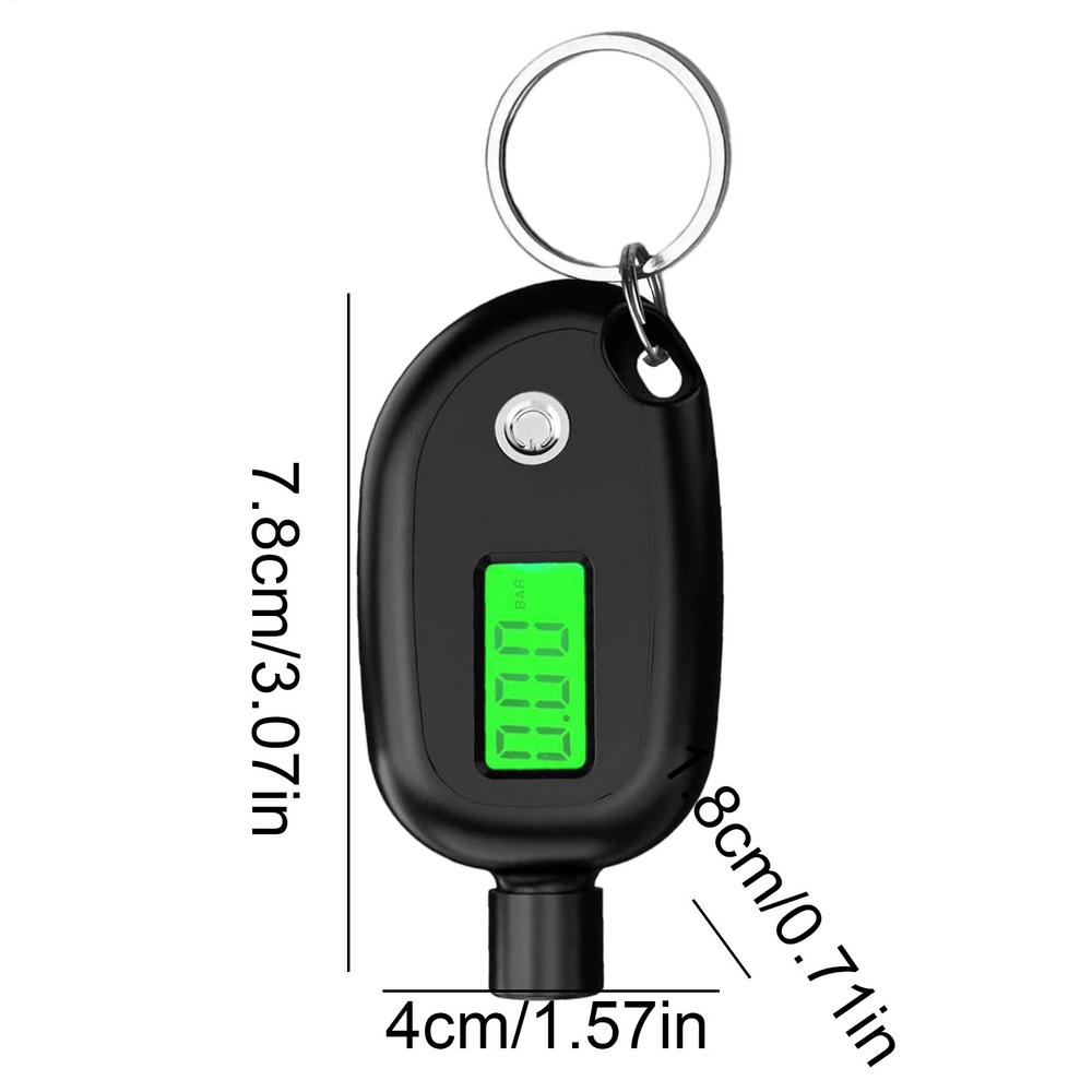 

Tire Pressure Gauge For Cars With Backlit LCD Checker 0.5 Accuracy Auto Shut-off Tire Air Gauge For Trailer Bicycle Motorcycle чорний