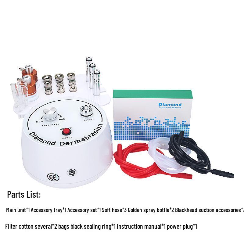 3-in-1 Diamond Microdermabrasion and Blackhead Suction Device for Home Use