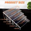 Pack of 5 Acrylic Display Risers Stand Large Clear Shelves Racks for Cupcake Figures Toy Collectibles Perfume and More