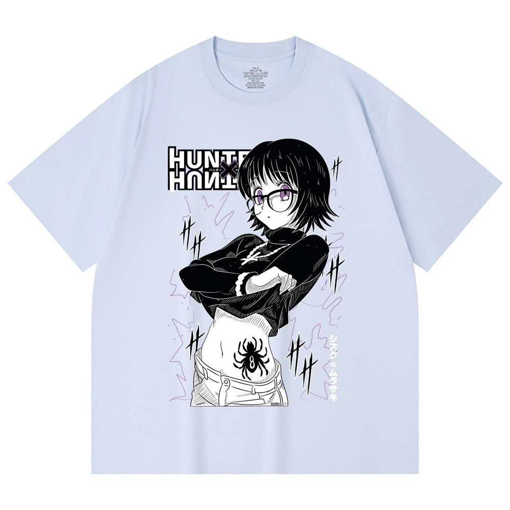 230 Gsm 100% Cotton HXH V9 Shizuku Print Unisex Heavy Cotton T Shirt