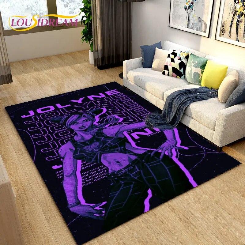 Jojo's Bizarre Adventure Anime-Teppich, Teppich für Wohnzimmer, Schlafzimmer, Sofa, Fußmatte, Dekoration, rutschfeste Bodenmatte für Kinderspiele