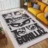Custom Name Gorillaz Carpet Rug for Bedroom Living Room Home Sofa Decoration,Playroom Sofa Office Home Decor Game Large Decor Floor Mat