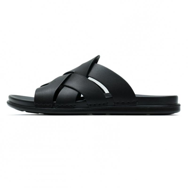 Sandały Męskie Skórzane Czarny W183001rb M