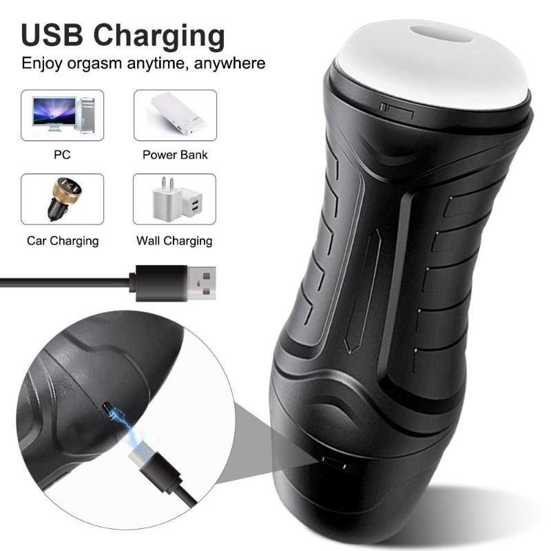 New Air Pump Male Masturbator Cup Auto Suck Smart Heating Masturbating Cup Real Pussy Sucking Vigina Masturbation Sex Toys for Men