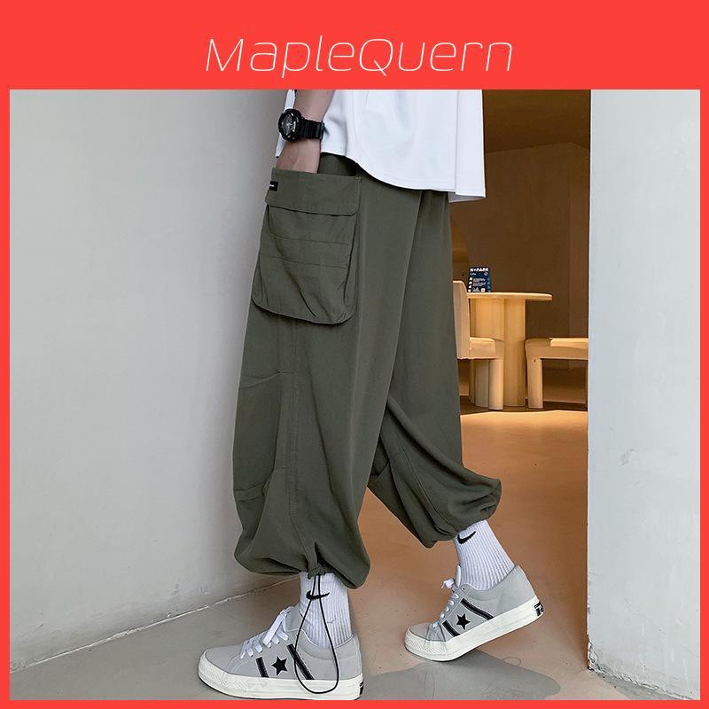 Men Cargo Pants With Multiple Pockets For Casual Summer Wear