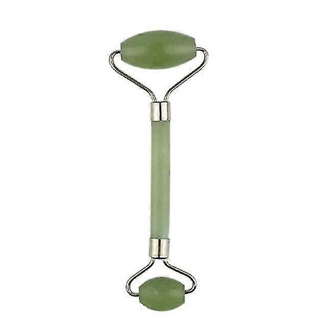 2 In 1 Green Roller And Gua Sha Tools By Natural Jade Massager With Stones
