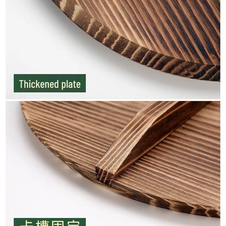 Solid Cedar Wood Pot Lid for Pans & Lids Replacement