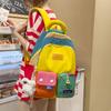 Schoolbag new multi-functional travel bag camping mountain handbag multi-pocket large-capacity contrasting color must-have new model for Chinese New 