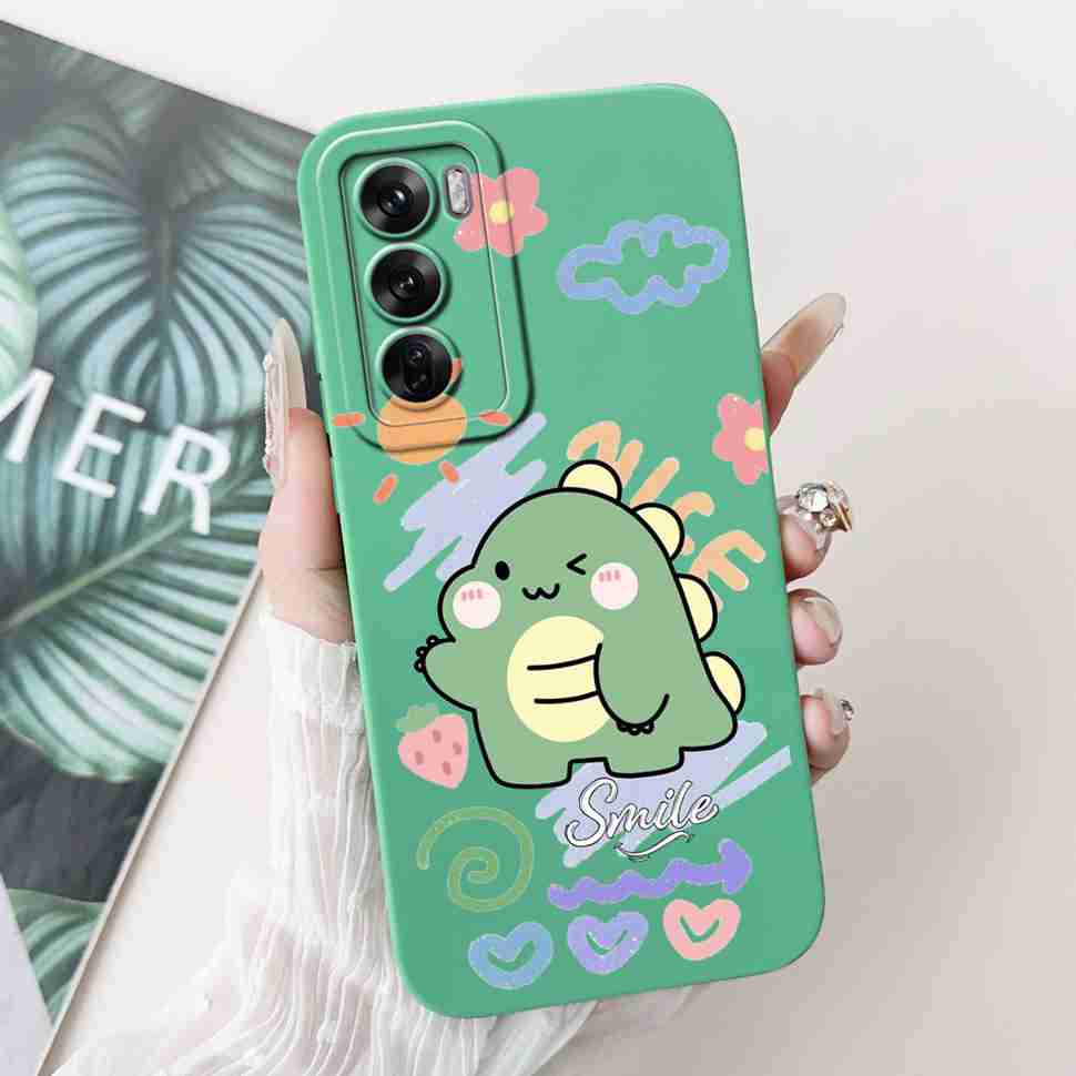 Silicone Case For Oppo Reno12 5G Colorful Small Cat Soft Cover For Oppo Reno 12 F 12F Reno12 FS 5G Protectors Cases Coque