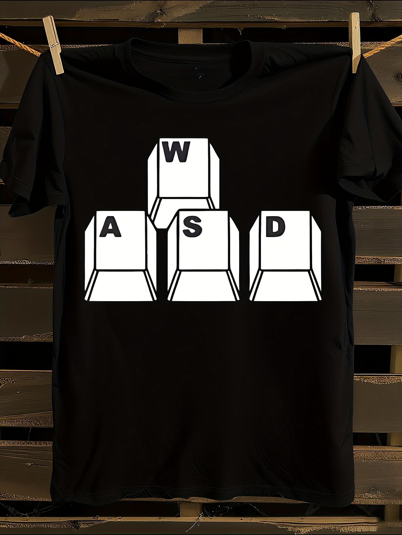 WASD Keyboard Print Tshirt L
