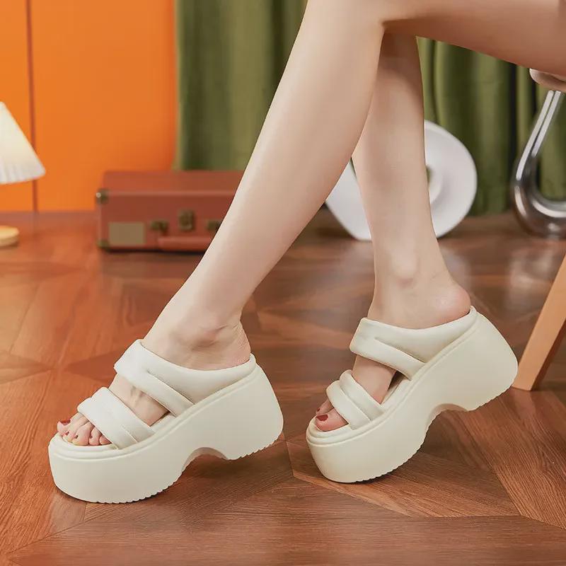 Women's Thick-Soled Platform Sandals - 2025 Summer Fashion, Height-Enhancing European Style