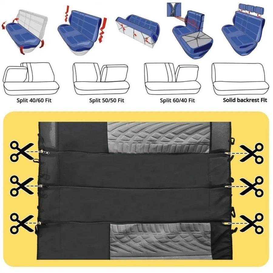 Universal Car Seat Cover Set Front Split Rear Seat Suitable for Car SUV Mazda TOYOTA Sedan Van Car Breathable Interior Cover