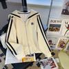 Women Suits Sets Cotton Large Size Pants Thickened Sweaters Coat Top Longs Pants Two-piece Oversize 2PC Suit