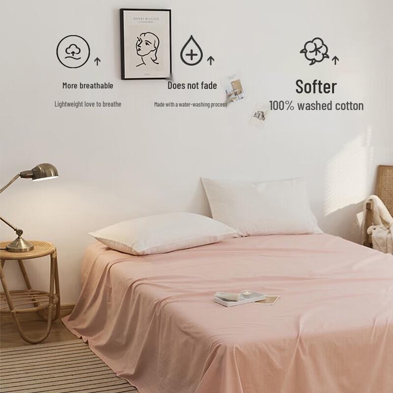 HLA Pure Cotton Minimalist Bedsheet