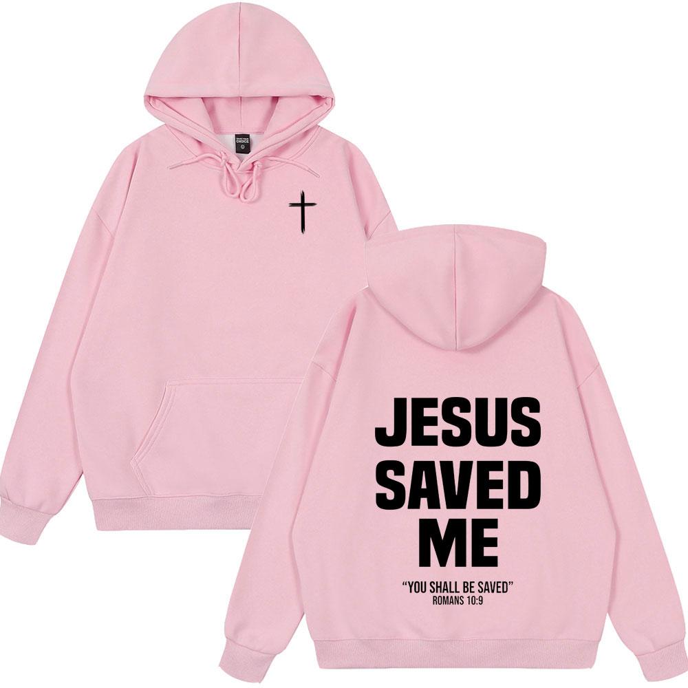 Christlicher Jesus hat mich gerettet Bibelvers Hoodies Männer Frauen Kleidung Mode Harajuku Stil Sweatshirts Fleece Lässig Sommerkleidung