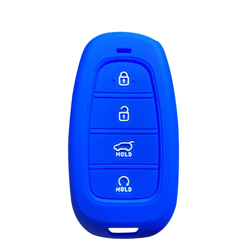 Copri Custodia in Silicone per Chiave Auto per Hyundai Santa Fe Tucson 2022 NEXO NX4 Atos Prime Solaris 2021 i30 Telecomando Smart Accessori Auto
